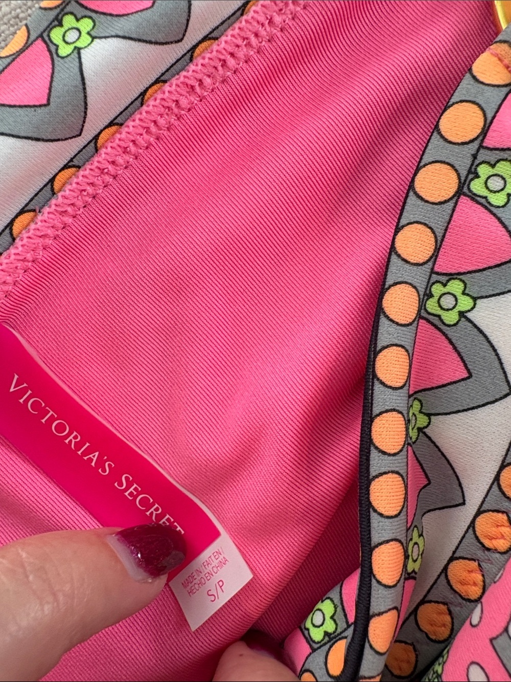 Victoria's Secret Pink Multi-Color Print Halter Bikini - Picture 5 of 5